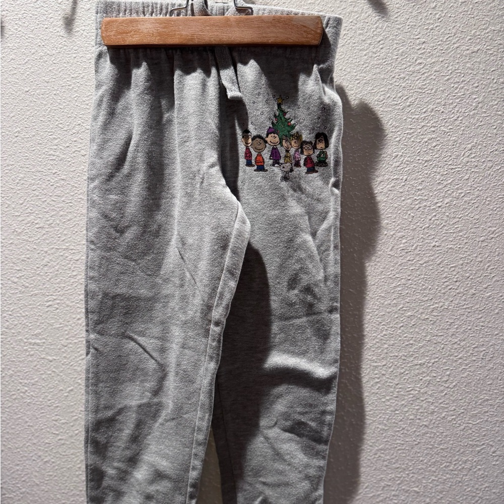 Gray Kids Bottoms with Festive Design